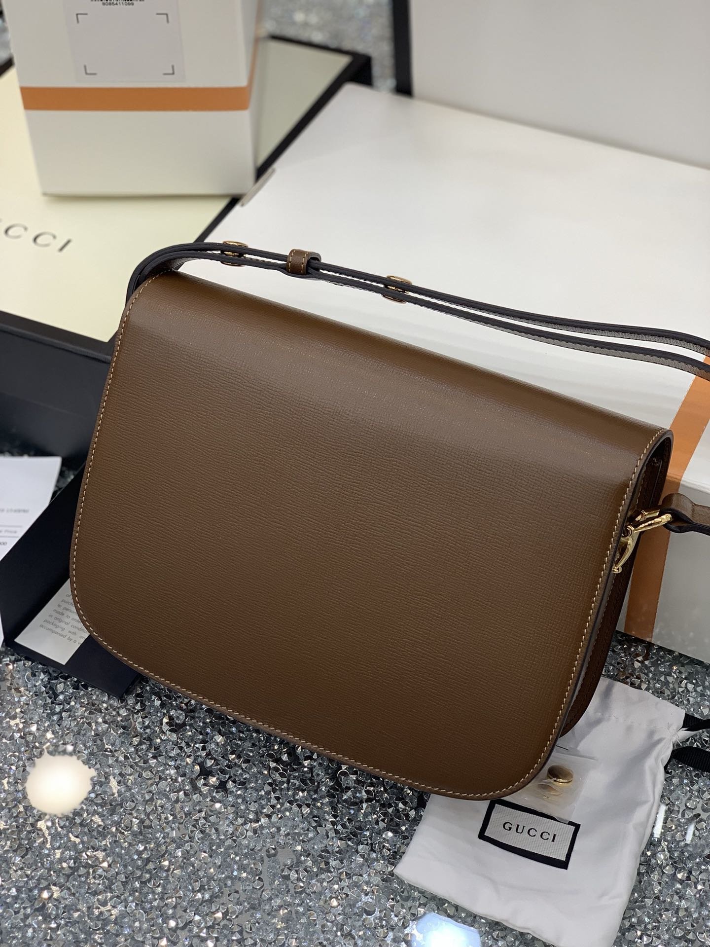 GUCCI 1995 Horsebit Bag 602204 25*18*8cm