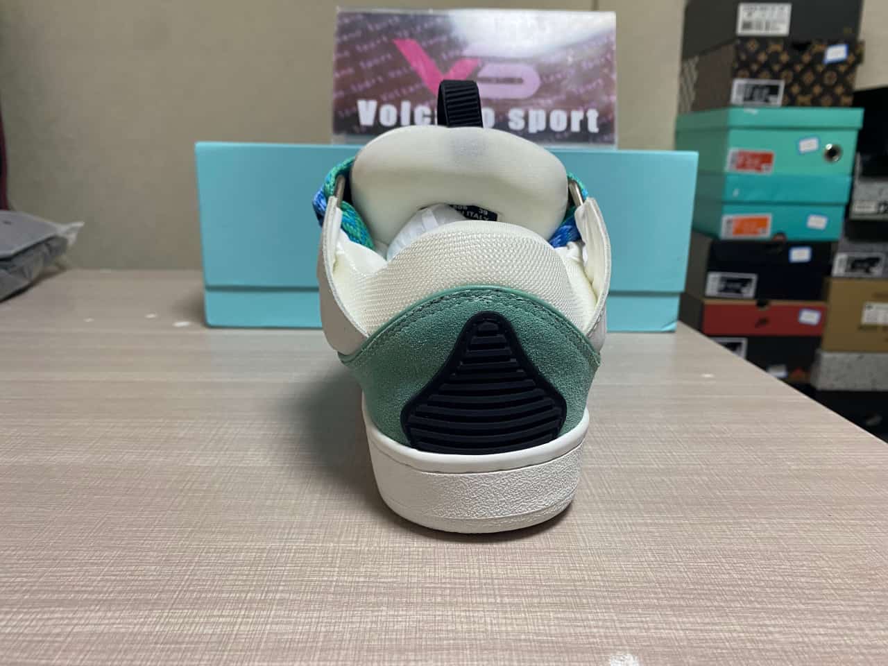 Lanvin Curb Sneaker White Blue