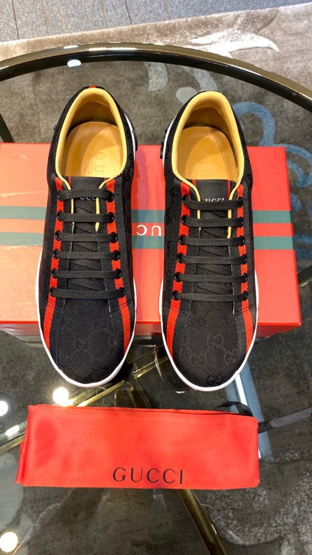 Gucci2024 New Breathable Board Shoes Black
