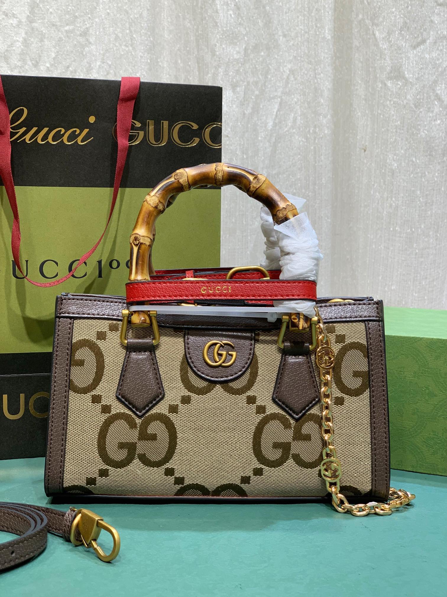 Gucc Diana 735153 27*15.5*11cm