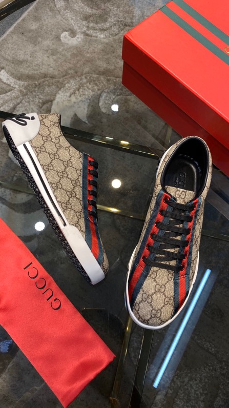 Gucci2024 New Breathable Board Shoes Brown