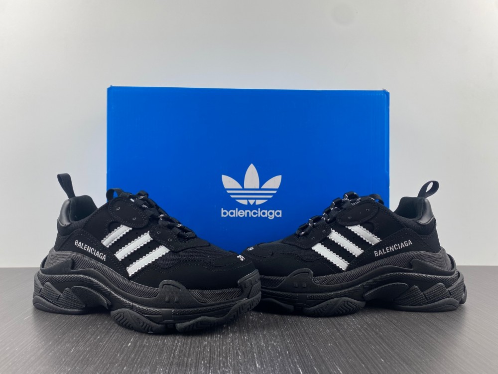 Balenciaga x Adidas Triple S (Black/White)