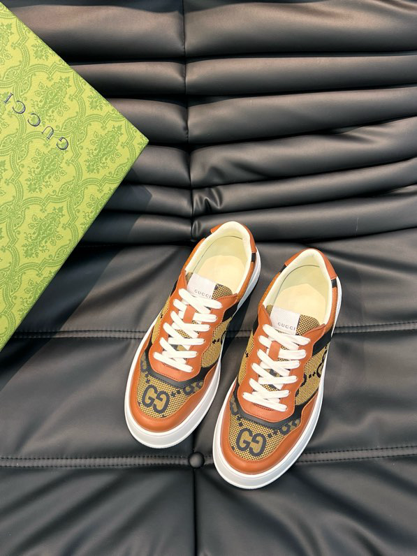 Gucci GG embossed sneakers Brown
