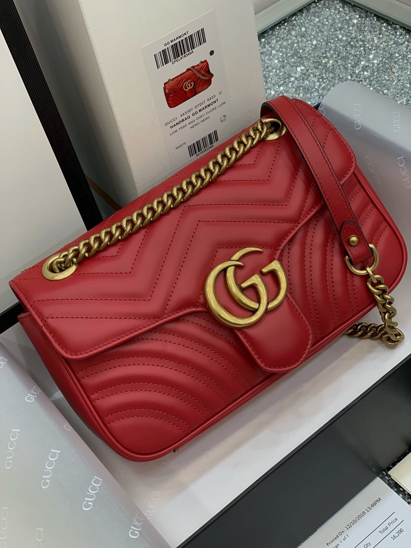 GUCCI Marmont 443497 26*15*7cm