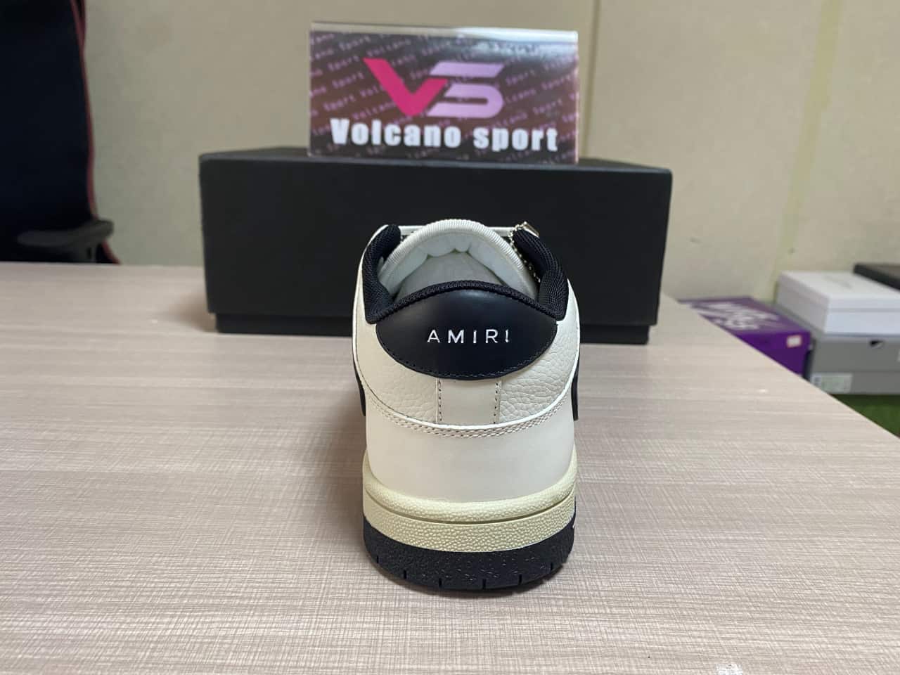 AMIRI Skel Top Low White Black MFS0031
