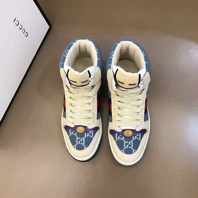 Gucci Dirty shoes Beige Blue