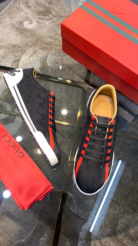 Gucci2024 New Breathable Board Shoes Black