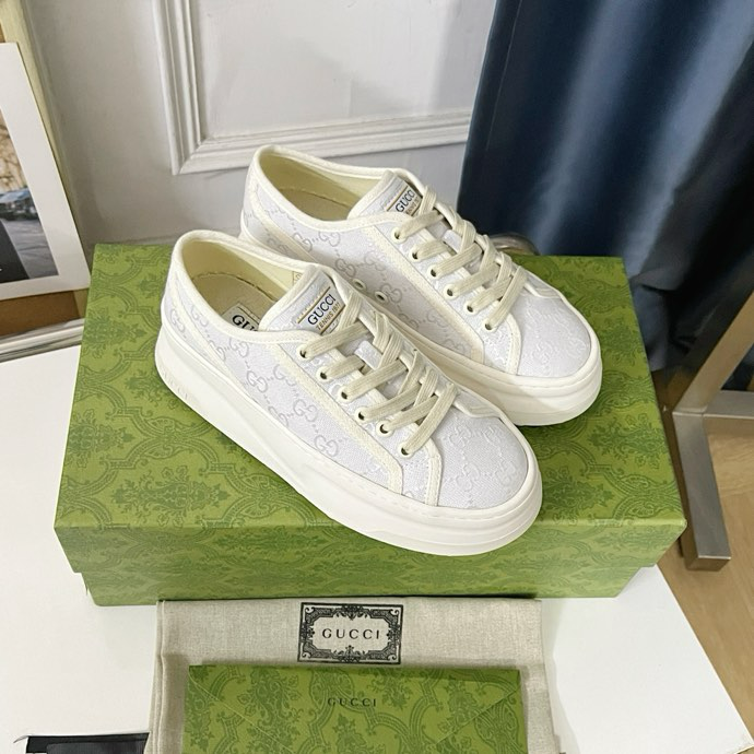 Gucci Tennis 1977 platform sneakers white