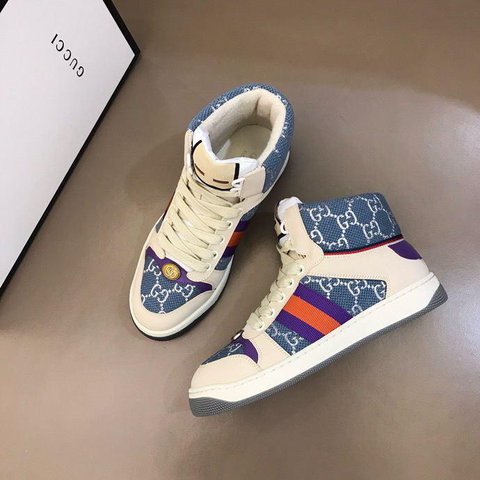 Gucci Dirty shoes Beige Blue