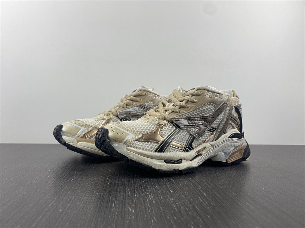 Balenciaga Runner Shoes in Beige, Men's