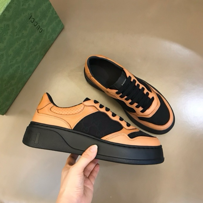 Gucci GG embossed sneakers Black Orange