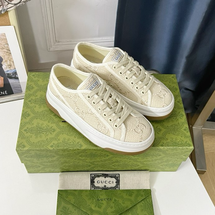 Gucci Tennis 1977 platform sneakers off white