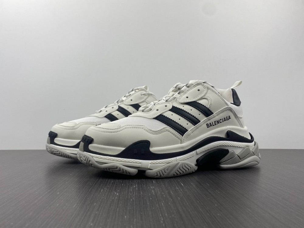 BALENCIAGA Adidas Triple S Sneakers - White,black