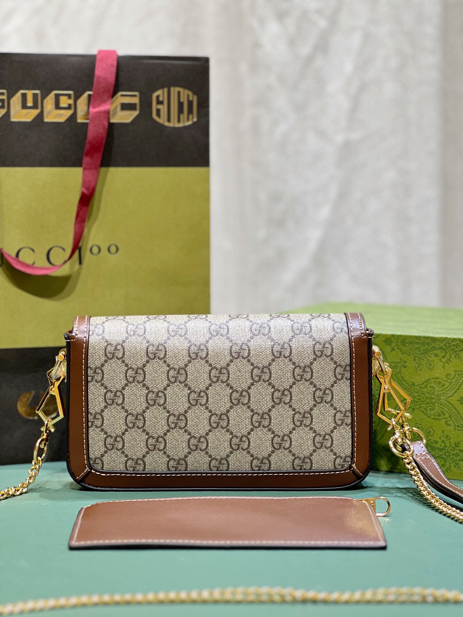 Gucci Horsebit1955 752002 21.6x12.4x3cm