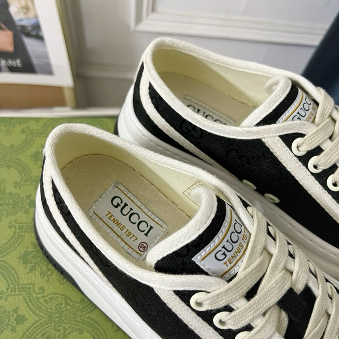 Gucci Tennis 1977 platform sneakers black