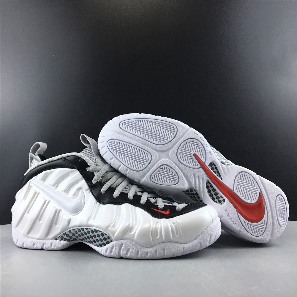 Nike Air Foamposite Pro White Black University Red 624041-103