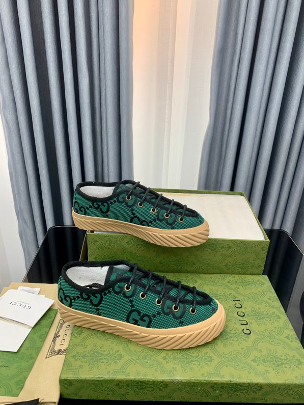 Gucci GG monogram low-top sneakers Green