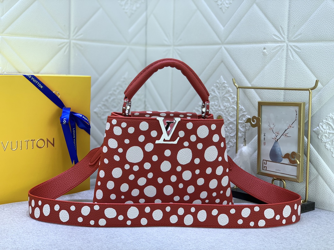 Louis Vuitton x YK Capucines M21663 (11) 27x18x9cm