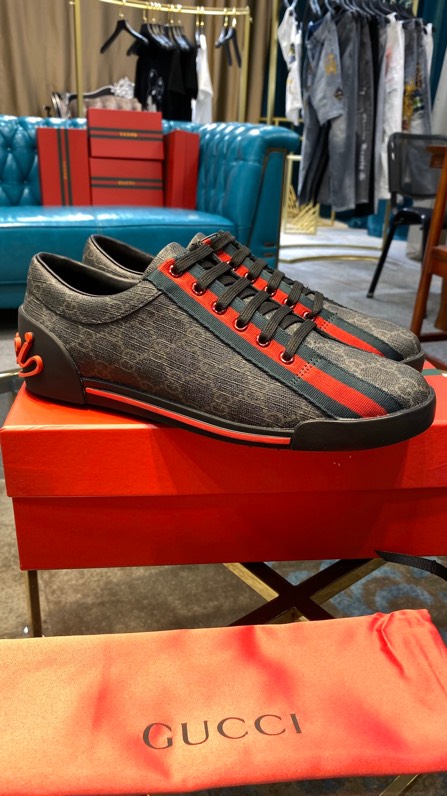 Gucci2024 New Breathable Board Shoes Black