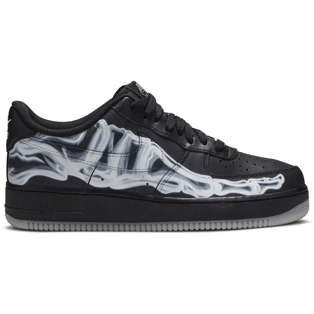 Air Force 1 Low Black Skeleton Halloween BQ7541-001