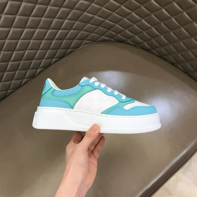 Gucci GG embossed sneakers White Green