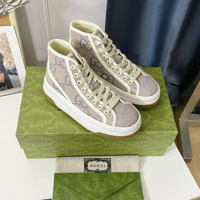 GUCCI Women's GG high top sneaker Mix Colors