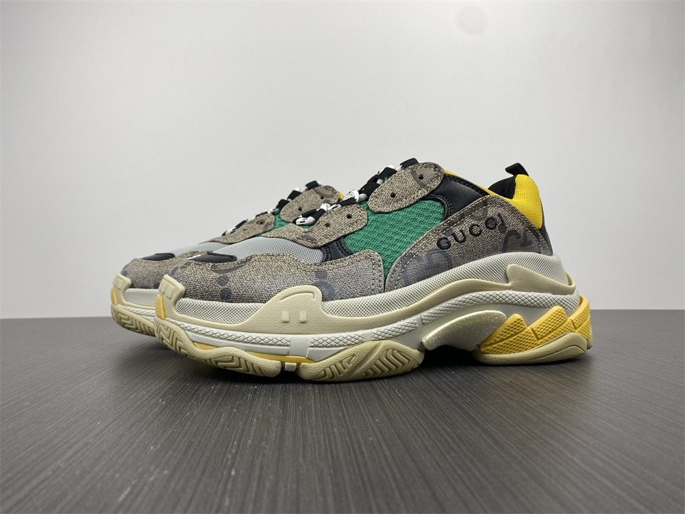 Gucci x Balenciaga The Hacker Project Triple SBeige Green Yellow