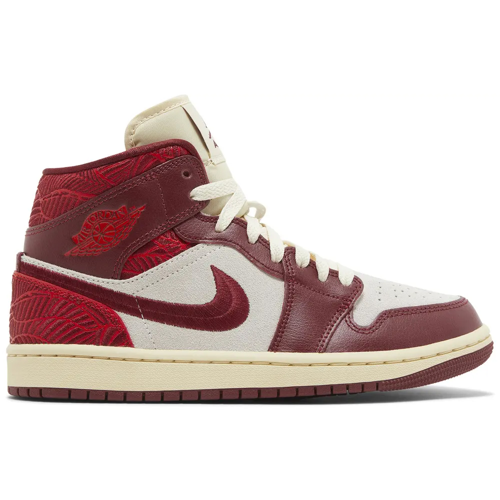 Jordan 1 Mid SE Tiki Leaf Team Red DZ2820-601