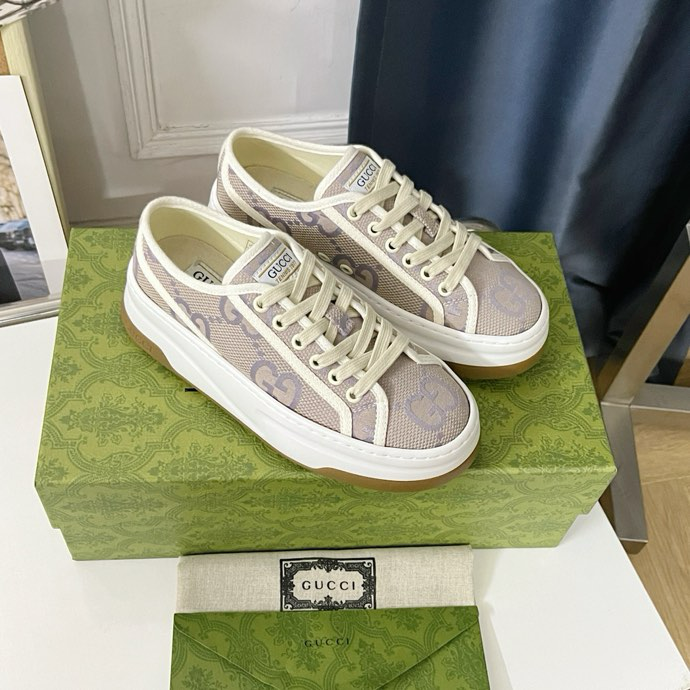 Gucci Tennis 1977 platform sneakers Khaki