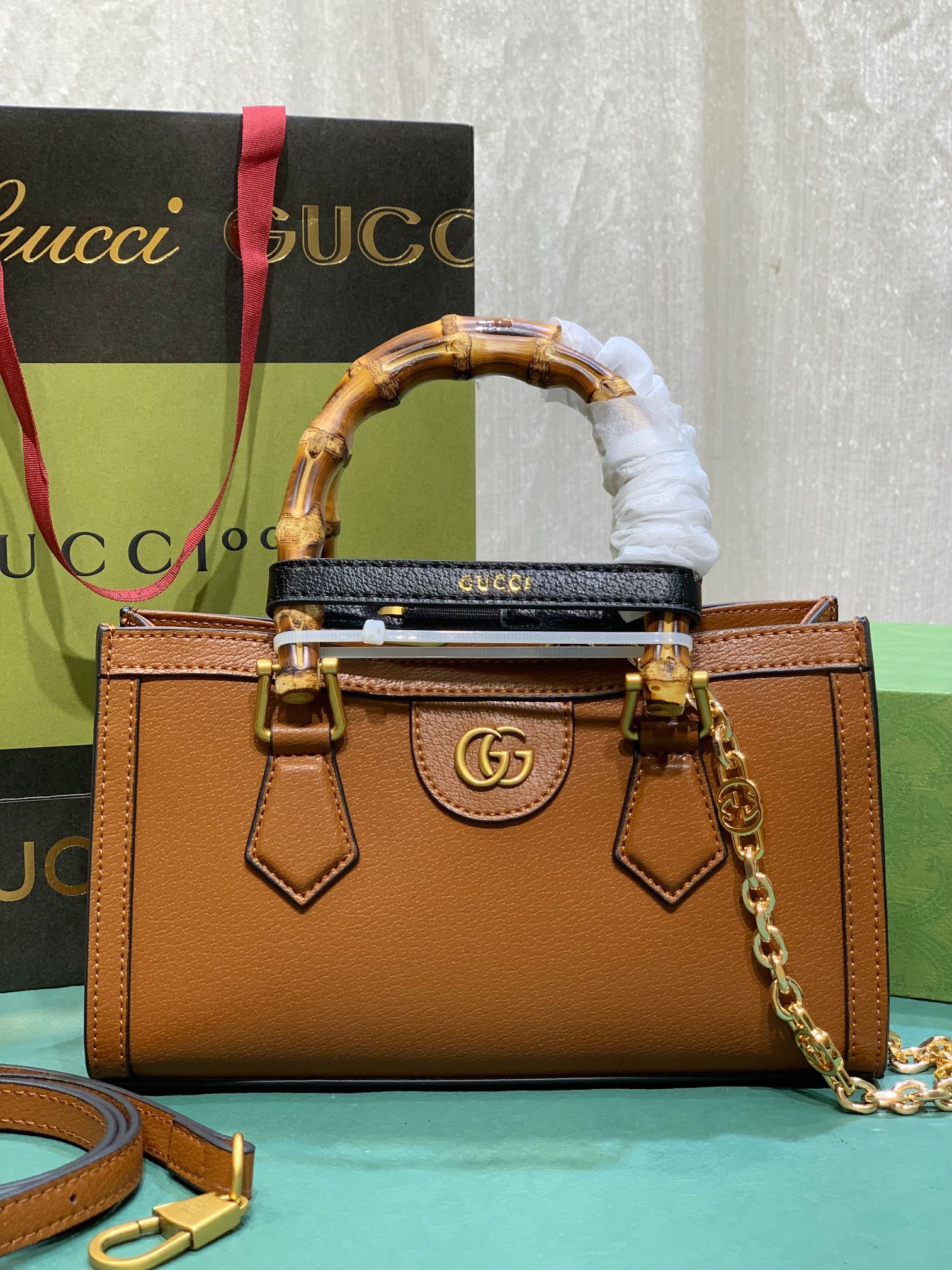 Gucc Diana 735153 27*15.5*11cm