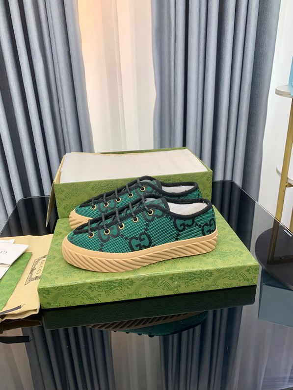 Gucci GG monogram low-top sneakers Green