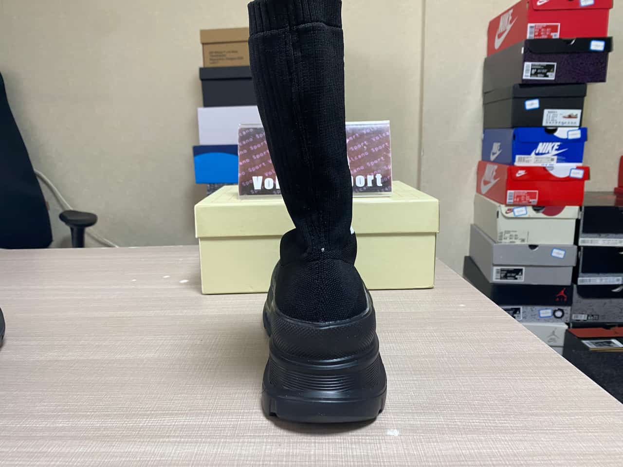 Alexander McQueen Sock Boots In Black