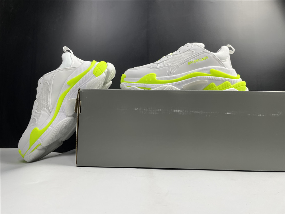 Balenciaga Wmns Triple S Sneaker 'Clear Sole - White Fluo Yellow'