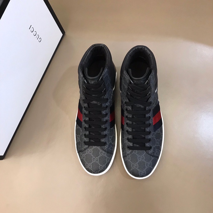 Gucci Ace GG High Top Black