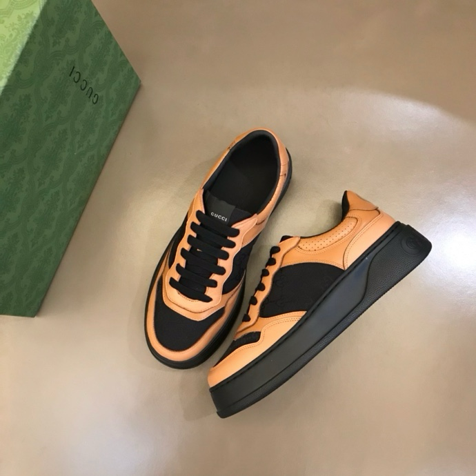 Gucci GG embossed sneakers Black Orange