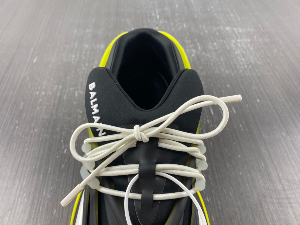Balmain o1srvl11e0524 Unicorn Sneakers in Black Yellow