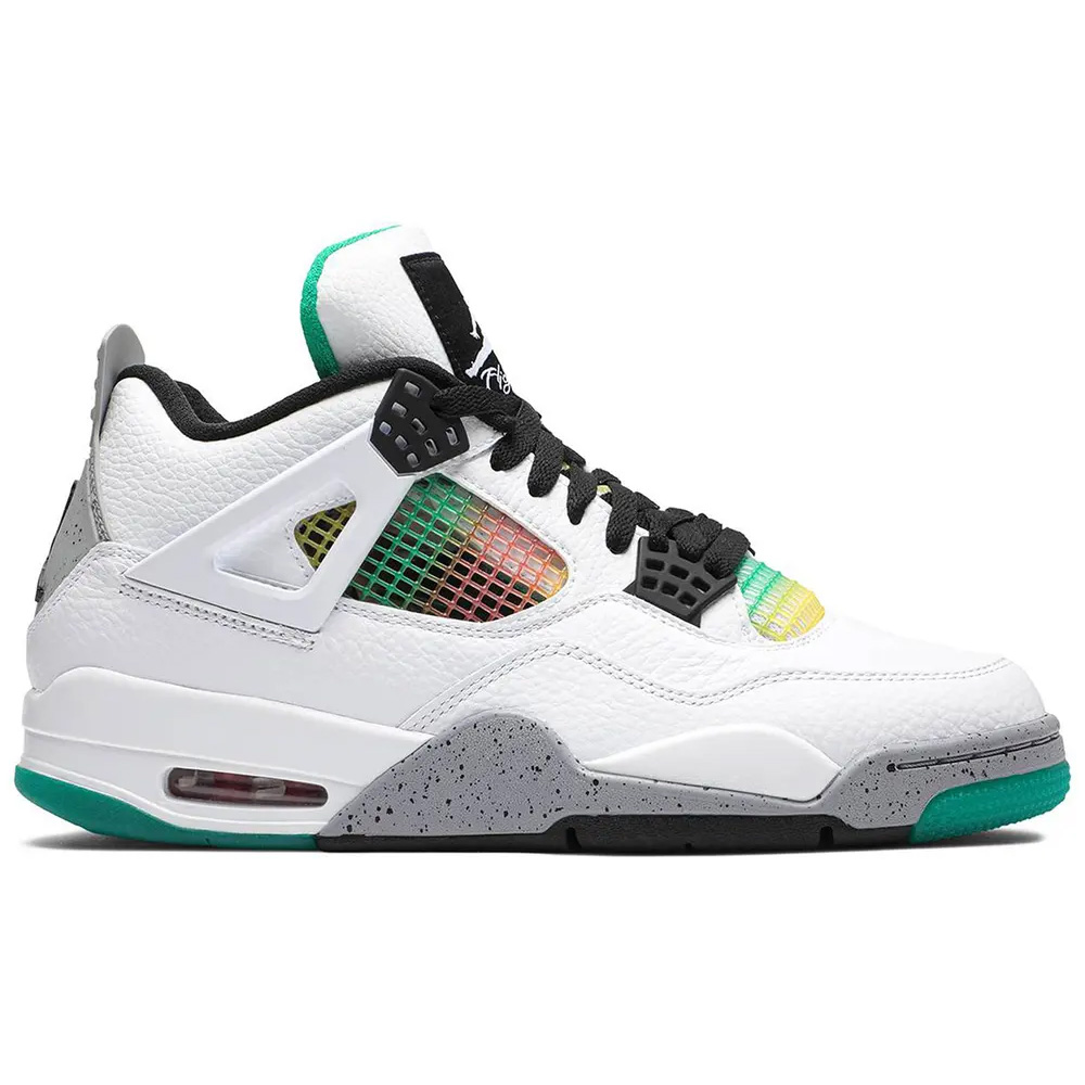 Jordan 4 Retro Lucid Green Rasta AQ9129-100