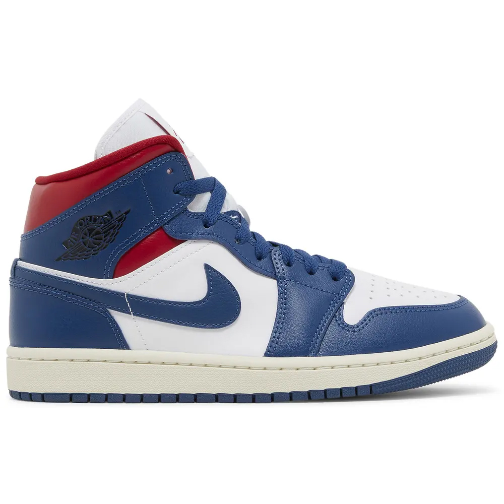 Jordan 1 Mid French Blue Gym Red BQ6472-146