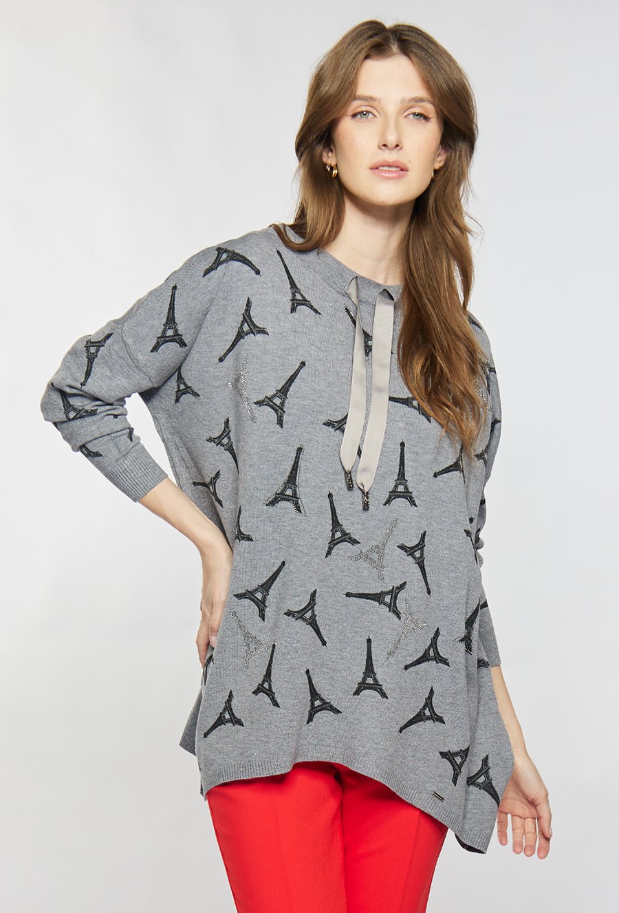 Sweter z wzorem
