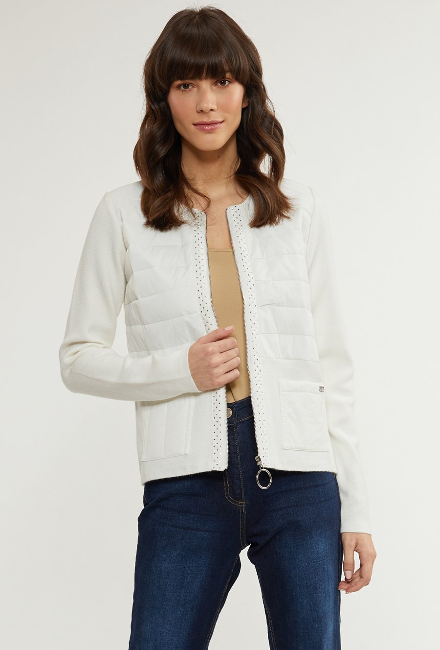 Rozpinany sweter damski