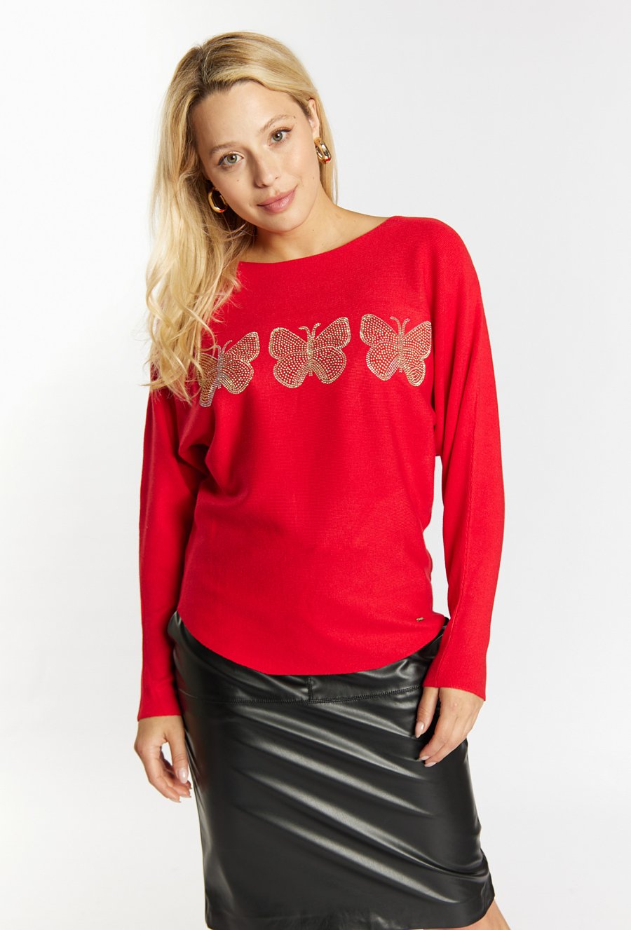 Sweter z dżetami