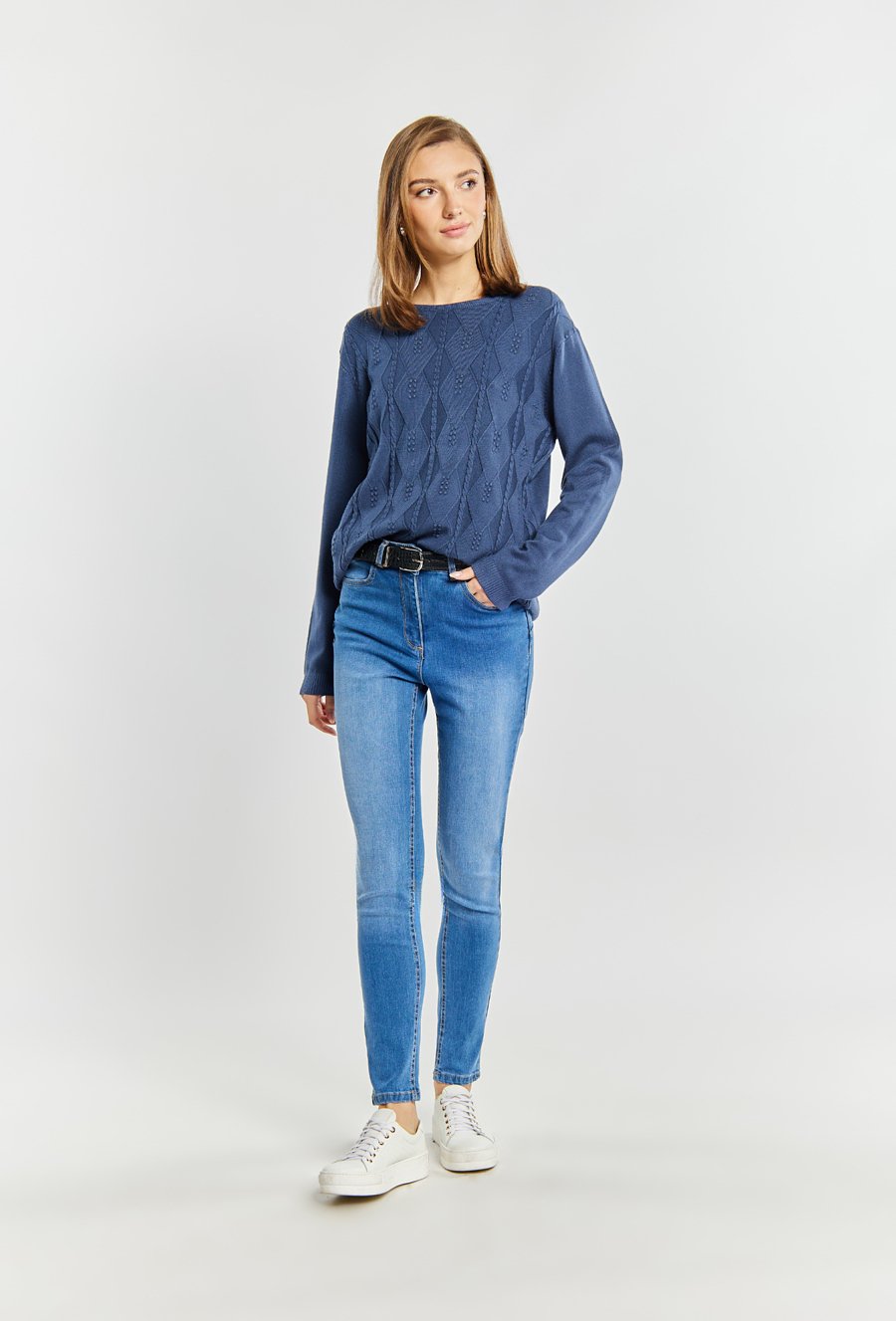 Wiskozowy sweter damski