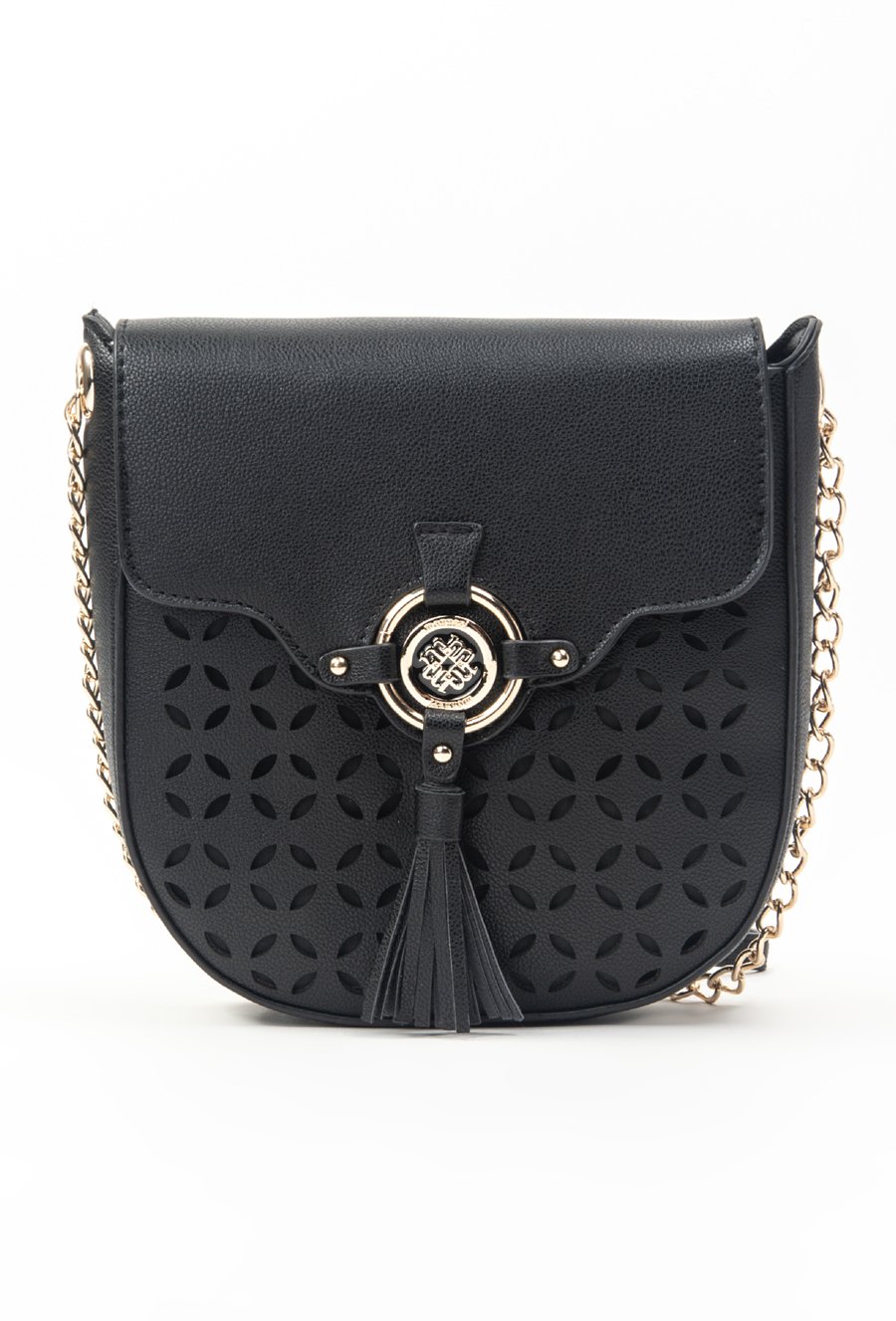 Torba crossbody z ażurowym frontem