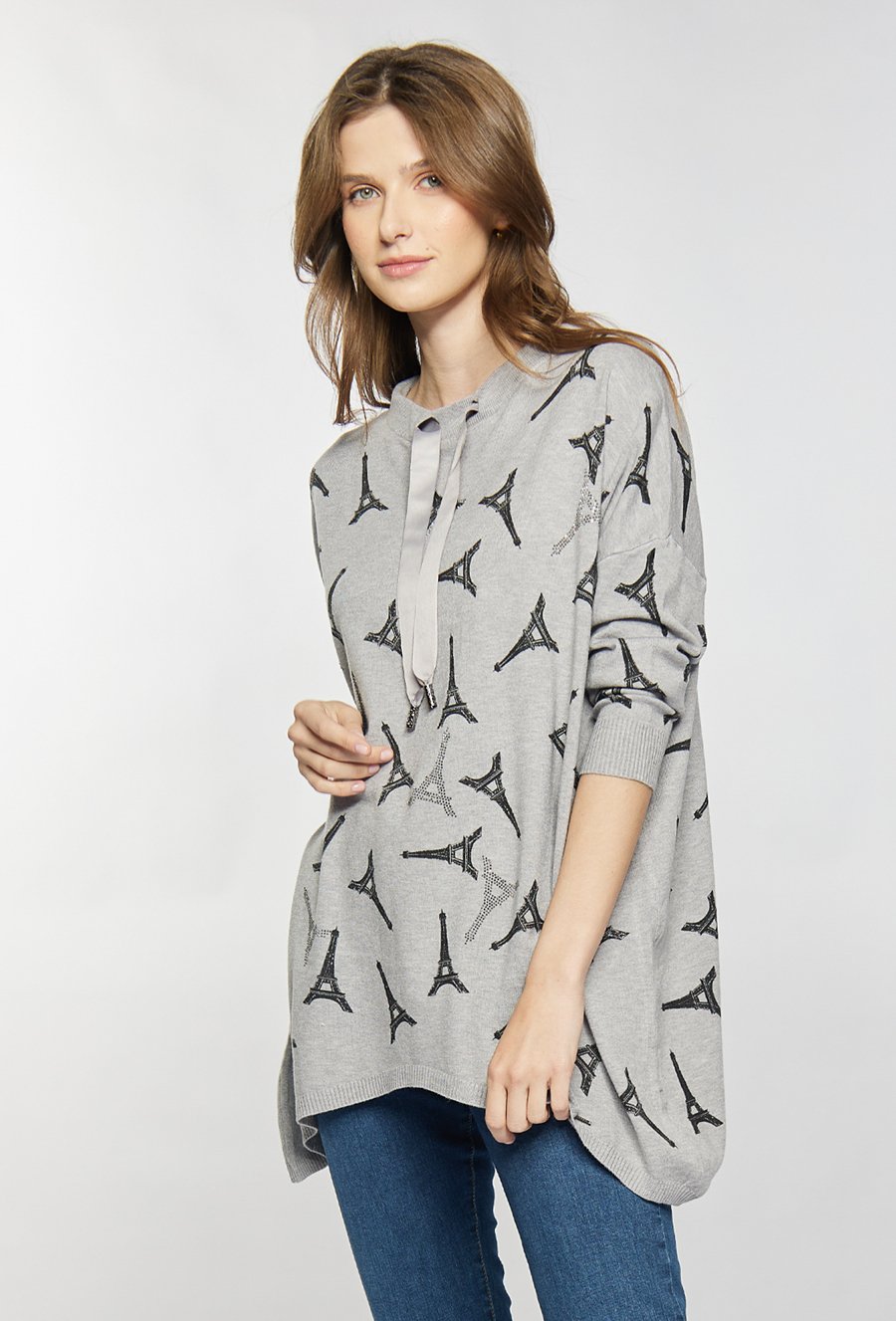 Sweter z wzorem