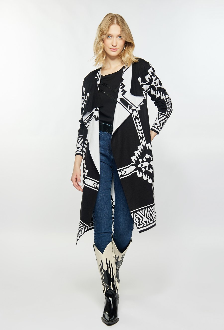 Kardigan w stylu boho