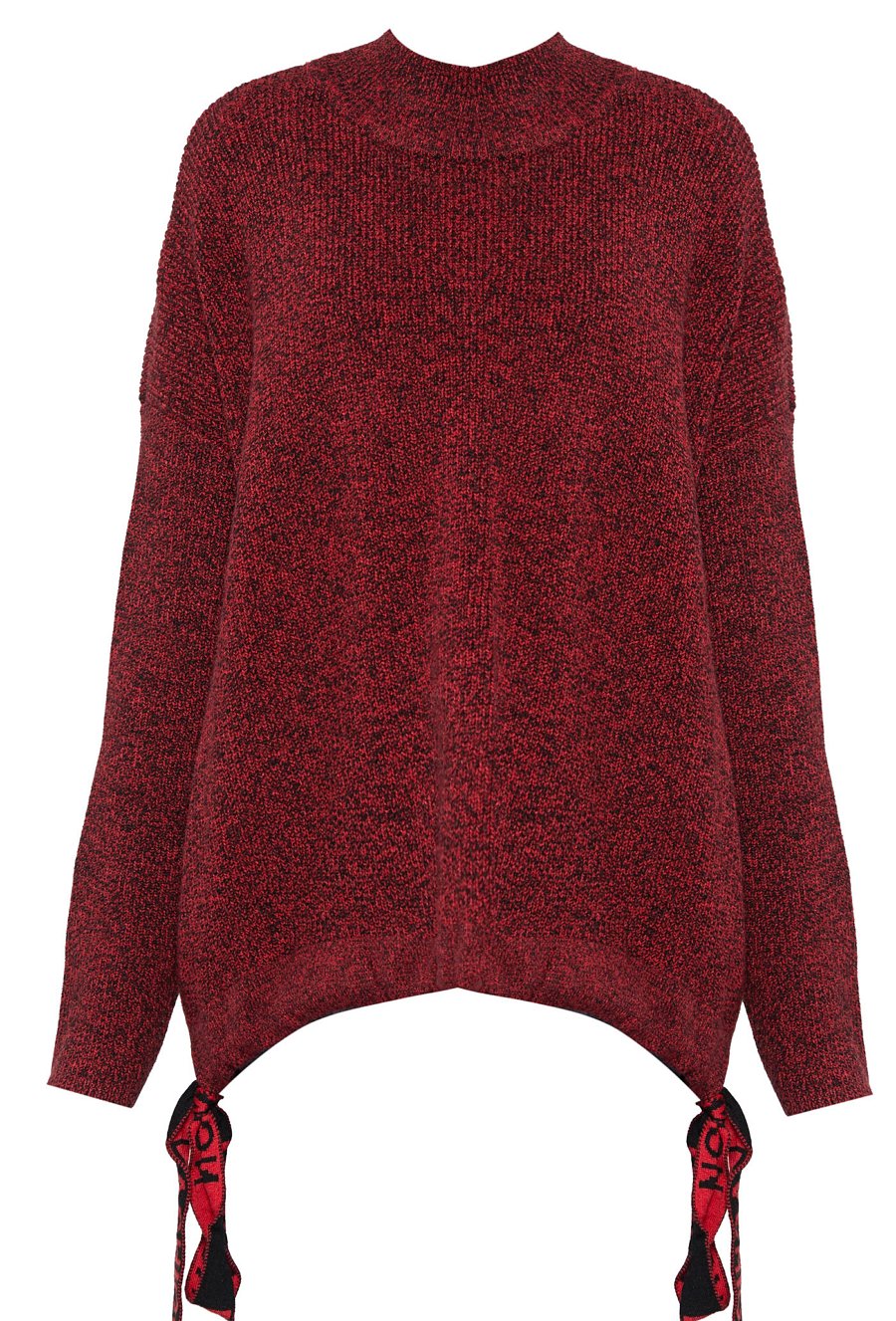 Sweter damski z tasiemkami