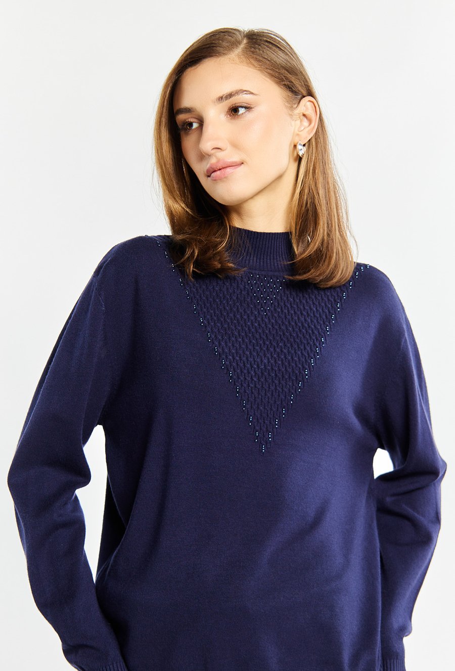 Sweter damski z dżetami