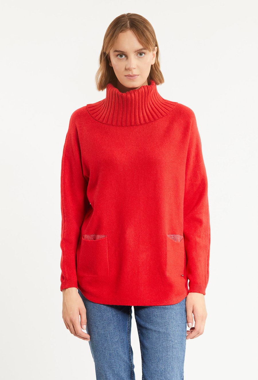 Sweter damski z golfem