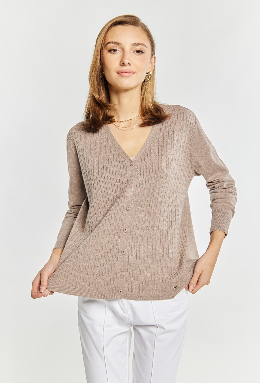 Rozpinany sweter damski