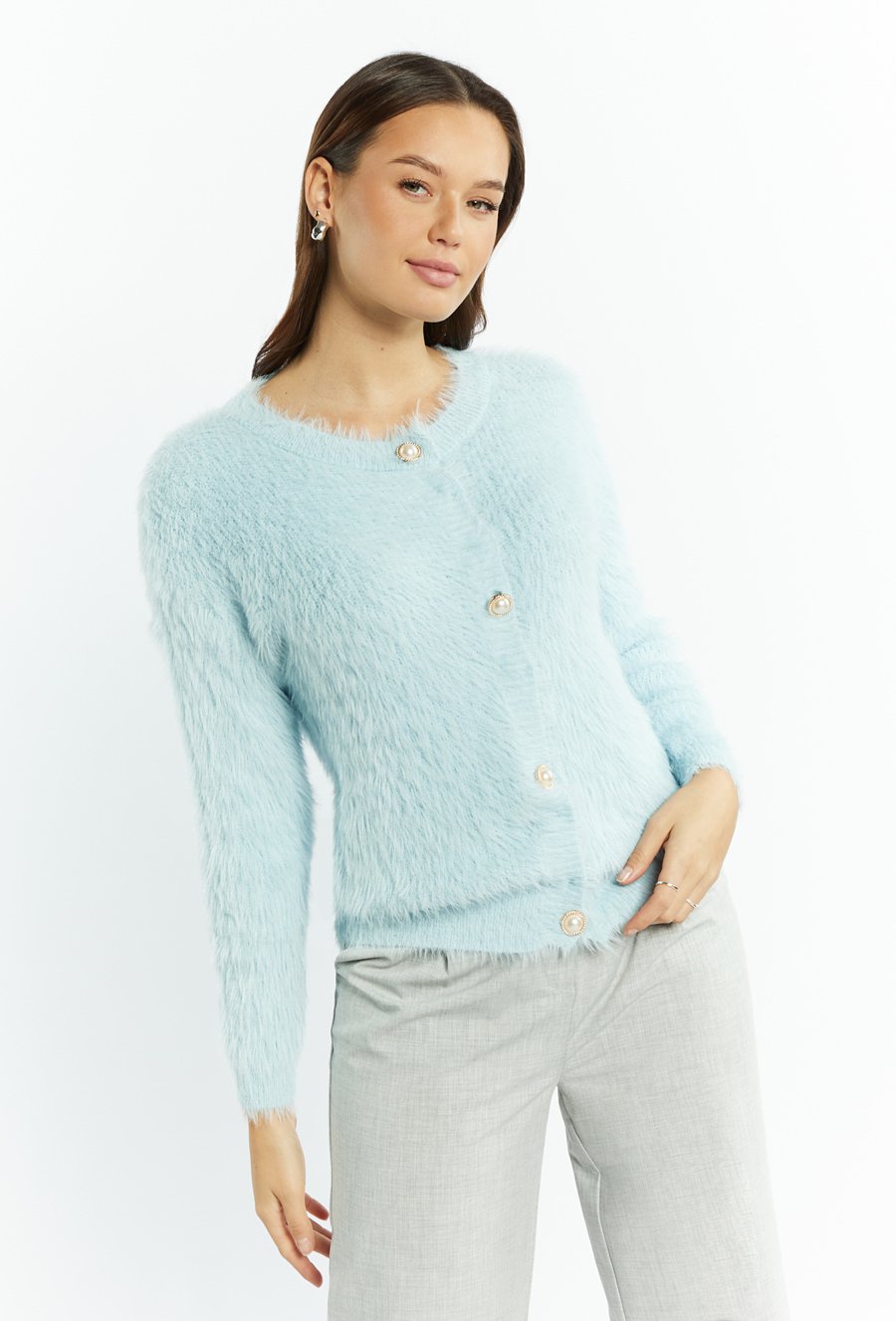 Rozpinany sweter damski